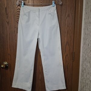 Petite Sophisticate Off-White Straight Leg Pants